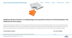 Desktop Screenshot of healthcareadvisorypartners.com